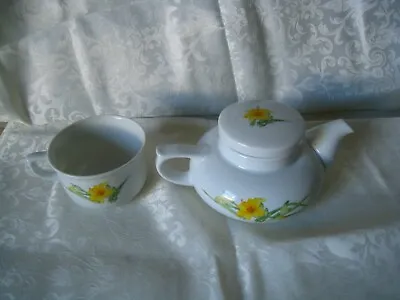 Buy Vtg. Toscany Collection Japan Fine China Teapot/cup 3 Piece Set Yellow Floral • 10.57£