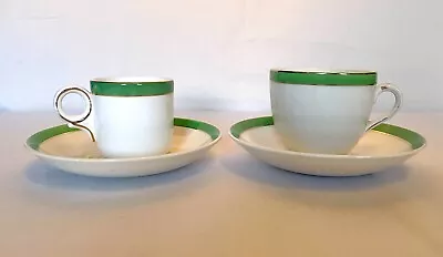 Buy Vintage Tea Coffee Cups Saucers - Queen's Green Solian Ware, Sutherland & Meakin • 5£