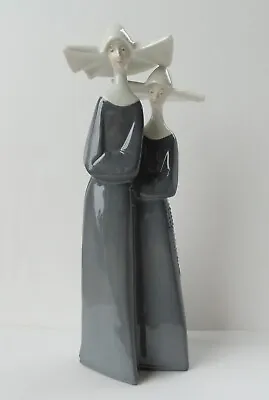 Buy GDR East German Porcelain Nuns Figurine • 29.99£