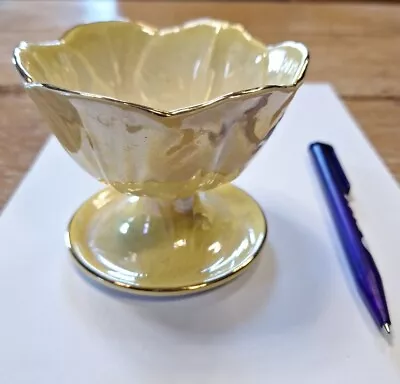 Buy Maling Pottery Yellow Lustreware Harlequin Sundae Dish Bowl Rare Freepost  • 12.29£