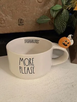 Buy Rae Dunn Peanuts Snoopy Pumpkin More Please Halloween Fall Pet/soup Bowl • 5.78£