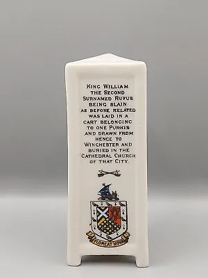 Buy W.H. GOSS CRESTED MODEL OF KING WILLIAM II Death Monument  Stone - Floreat Hova • 5£