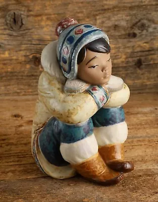 Buy LLadro Pensive Eskimo Boy Figurine • 46.49£