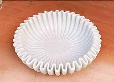 Buy Swadeshi Blessings Marble Ruffle Bowl/antique Scallop Bowl 7 Inches • 30.57£