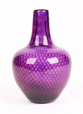 Buy Sven Palmqvist Orrefors Kraka Net Pattern Art Glass Vase • 1,350£