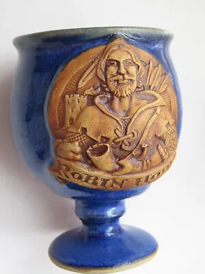 Buy Preowned English Pottery Stonebridge Goblet With Hand Carved Robin Hood Portrait • 4.50£
