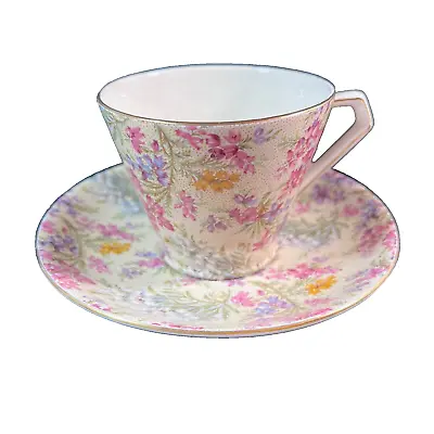 Buy Vintage Lord Nelson Ware Chintz Tea Cup & Saucer Set  Heather  England #2750 • 36.05£