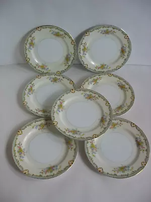 Buy S/7 Noritake China LANARE C 1930-disc 7 5/8  Dessert Snack Plates Porcelain • 37.69£