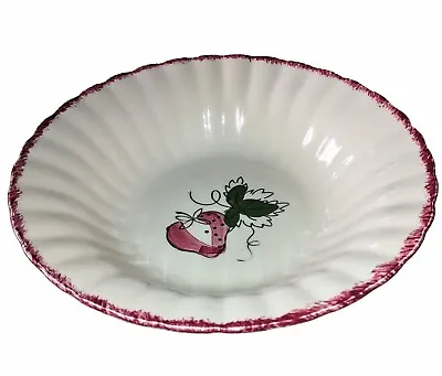 Buy Blue Ridge Southern Potteries Serving Bowl 9.5  Strawberry USA #VRP75 VGC  • 17.32£