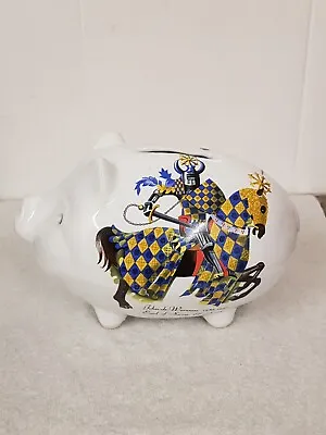 Buy Vintage Kendal Studio Pottery Cumbria Piggy Bank Money Box Medieval Knights  • 12£