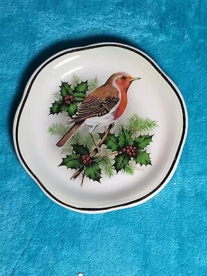 Buy Boxed Royal Worcester Spode Vintage Robin Christmas Holly Plate Palissy NEW Rare • 13.99£