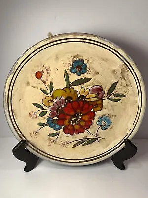 Buy Vintage VALLAURIS French Art Pottery Wall Hanging Floral Plate 10.5  Signed • 28.76£