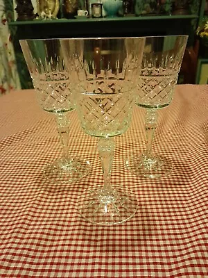 Buy 3 X Galway Crystal 'Rathmore' Wine Glasses. Approx. 7  Tall • 15£