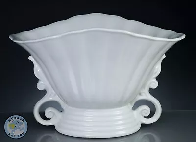 Buy 1940's WADE LARGE CREAM WHITE MANTLE VASE MADE IN ENGLAND • 75£