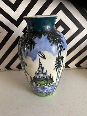 Buy Beautiful Royal Worcester Crown Ware Fairy Castle Vase • 99.99£