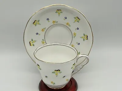 Buy VNT  Violet Pattern Royal Stafford Bone China Made In England Tea Cup & Saucer • 21.72£