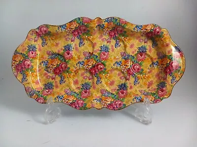 Buy Royal Winton Grimade Pottery Chintz Egg Cup Tray - Welbeck Pattern - Perfect • 50£