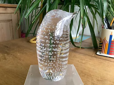 Buy Quite Rare Whitefriars Flint Art Glass Controled Bubble 5  Penguin Figure • 155£