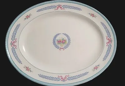 Buy Vintage AGR & Co. Crown Ducal Ware England CAMBRIDGE Large 18  Oval Platter • 23.67£