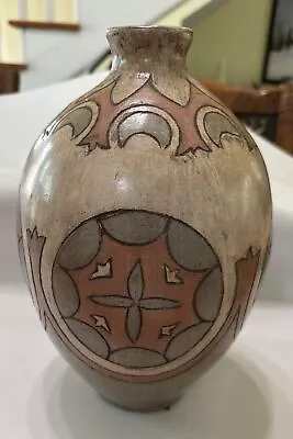 Buy Garcia Ochoa Signed Handmade  Burnished Clay Ceramic Vase MCM Design • 133.51£