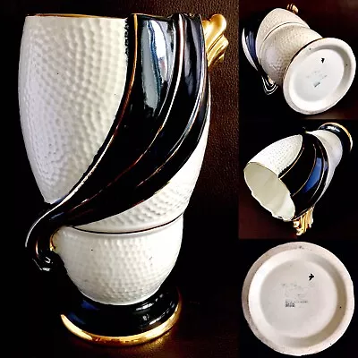 Buy Vintage (1940s) English H A Wain Ltd Melba Ware Pottery Vase (9”/23cm, 900g) • 250£