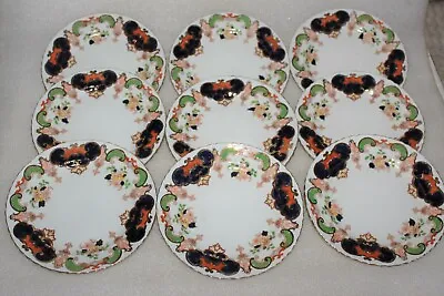 Buy 9 VINTAGE FENTON CHINA PART HAND PAINTED FLORAL 7 INCH SIDE PLATES Pat # 1403 • 8£