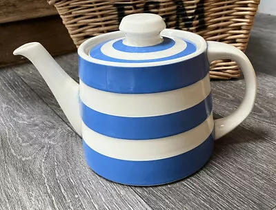 Buy Vintage TG Green Cornishware Teapot - Blue And White Stripe • 35£