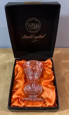 Buy Webb Continental Hand Cut Lead Crystal Vase Boxed • 30£