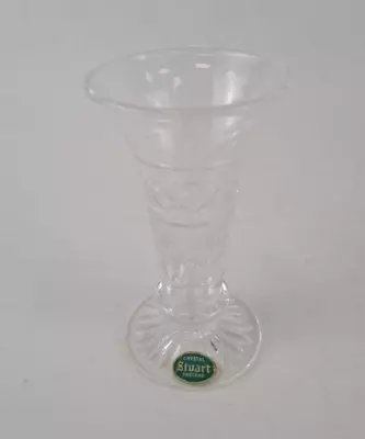 Buy Vintage Stuart England Glass Crystal Bud Vase ~ 12 Cm Tall • 5.99£