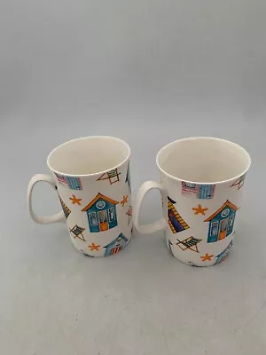 Buy James Dean Pottery Set Of 2 Seaside Themed China Tea Mugs #GL GA 5200 • 5.69£