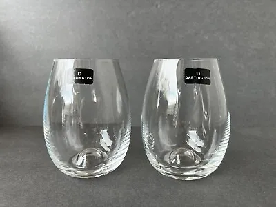 Buy Dartington Stemless Wine Glasses British Wine Glass Company, Set Of 2 • 13.28£