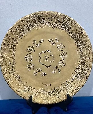 Buy Vintage70’s Gold Embossed Ceramic Plate Farris Studio Art Holland Pottery Mold ￼ • 11.53£