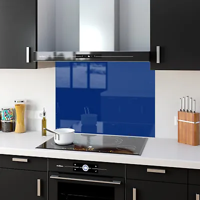 Buy GLASS SPLASHBACK Wall Panel Kitchen Tile  Shade Colour Blue ANY SIZE WxH • 109.19£