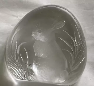 Buy Swedish Crystal Glass Ornament By Mats Jonasson Rabbit/Hare • 10£