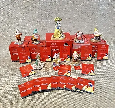 Buy Royal Doulton Disney Snow White & The Seven Dwarfs Boxed Mint 2003 SW22-SW29 COA • 199.99£