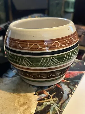 Buy Vintage Ceramic Lustre Vase Welsh Rhayader Studio Pottery Bowl • 12.49£