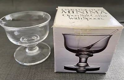 Buy Dartington Glass Vintage 1983  Minima  Salt Cellar In Original Box No Spoon VGC • 10£