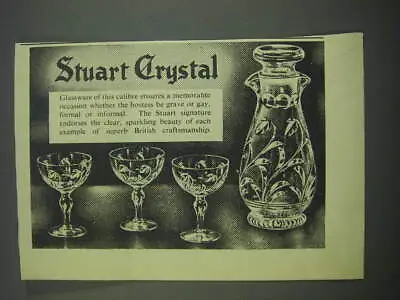 Buy 1957 Stuart Crystal Glassware Ad - Stuart Crystal • 16.08£