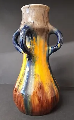 Buy Big Art Nouveau Drip Glaze Vase C1880 Christopher Dresser Style  • 175£