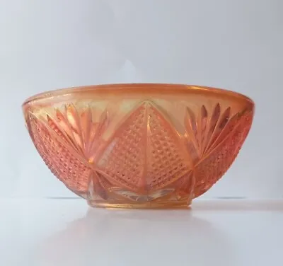 Buy Vintage Sowerby Marigold Carnival Glass Bowl • 8£