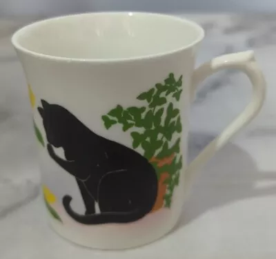 Buy Black Cats By Queen's Fine Bone China Cup Mug Collectable Made In England • 5£