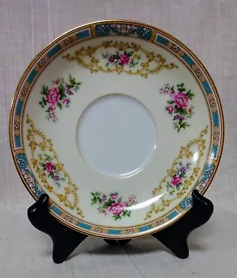 Buy Noritake China Colby 5032 Blue Edge Single Saucer Replacement • 5.69£