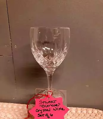 Buy Crystal STUART GLENCOE Wine Claret Goblet 6” Set/6 • 166.23£