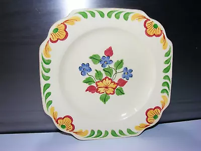 Buy Royal Adams Titian Ware Hand Painted Cake Or Sandwich Plate. C 1938 • 4.99£