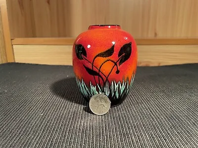 Buy Poole Pottery Small Vase, Red Volcano, 10cm • 30£