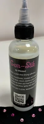 Buy 100ml Bottle Of Staysput Gem-Stik Glue For Swarovski, Diamante, Rhinestones  • 12.99£