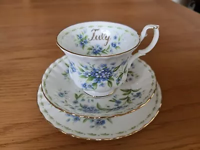 Buy Royal Albert Bone China July Forget Me Not From Flower Of The Month Series • 15£