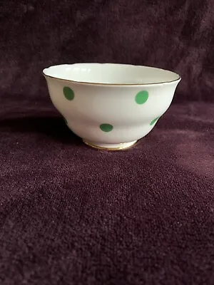 Buy Royal Vale Green Polka Dot Bone China Sugar Bowl  • 6£