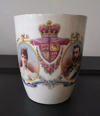 Buy Royal Albert Crown China George V Coronation Beaker 1911, A/f • 9.99£