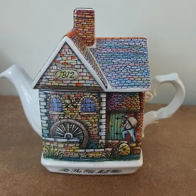 Buy Vintage Sadler  English Country Houses  'The Old Mill' Novelty Teapot • 12.95£